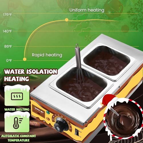 Chocolate Tempering Machine Upgrade 9lbs 2 Tanks Capacity