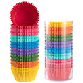 Bright Rainbow Jumbo Cupcake Liners Large Colorful Baking Cups - size: Jumbo Size