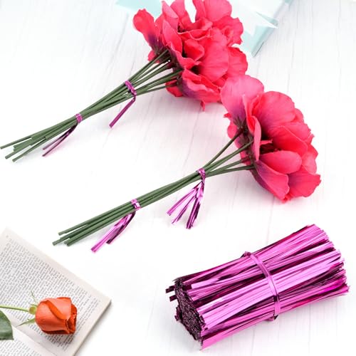 Supkiir 10000 Pcs Metallic Twist Ties for Plastic Bags, 10 Colors Reusable Twist Ties, 4-inch Bread Tie for Plastic Bags, Party Gift Bag, Pastry Bag, Bread Cookies Candy Snacks and Baked Bags