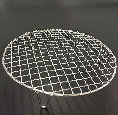 Dia 12" X 2" Height Multi-Purpose Cross Wire Rack Round Steaming Cooling Stainless Steel Barbecue Racks/Grills/Pan Grate/Carbon Baking Net (305mm/12) - size: Dia 12"