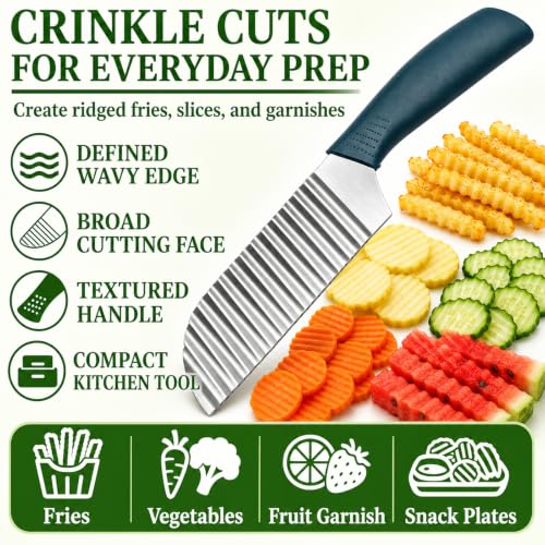 Suuker Crinkle Cut, Stainless Steel Wave Cutter