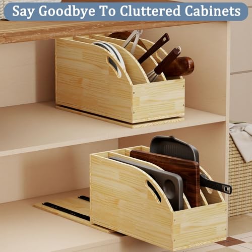 Pull Out Cookie Sheet Organizer for Cabinet, 10.5"W X 21"D X 10.6"H