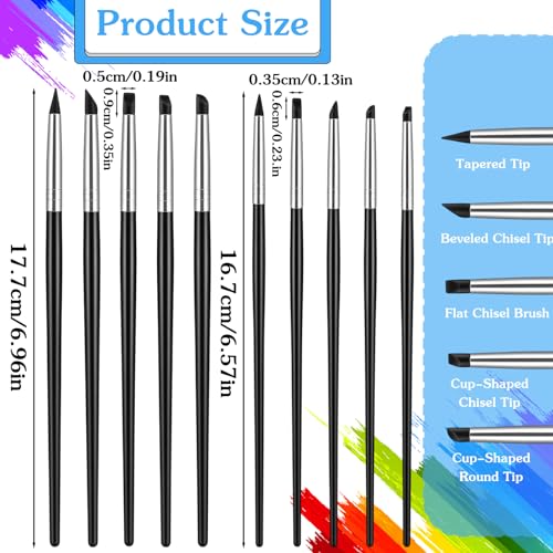 10PCS Silicone Clay Sculpting Tools,Durable Sculpting Tool