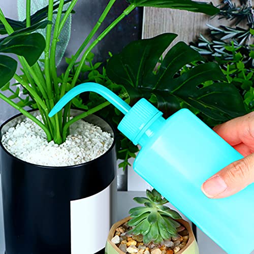 Economy Plastic Squeeze Washing Cleaning Bottle, 2pcs 250ml/8oz, Narrow Mouth, Green - color: Green