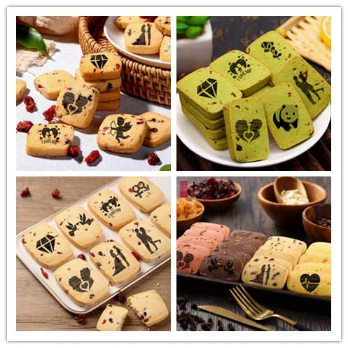 46 Coffee Stencils+2 Mesh Powder Shakers, Cake Baking Templates Coffee Decoration Stencils Coffee Art Template Coffee Mold Tool for Christmas Thanksgiving Cake Coffee Cappuccino - size: 46 Coffee Stencils + 2 Powder Shakers
