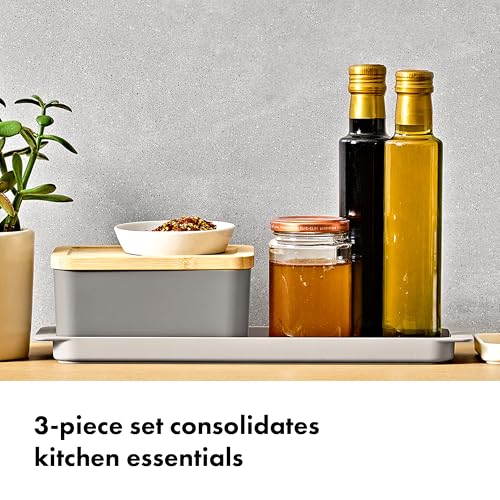 OXO 3-Piece Countertop Organizer Set, Kitchen Countertop Organizer - style: 3-Piece Countertop Organizer Set