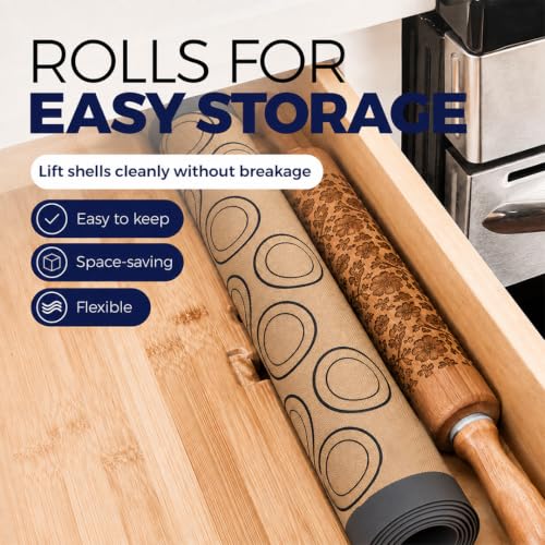 Macaron Baking Mat Silicone Non Stick, Half Sheet Reusable Pack of 4 Gray - color: Macaron Baking Mats Gray, size: 1/2 Size Pack of 4
