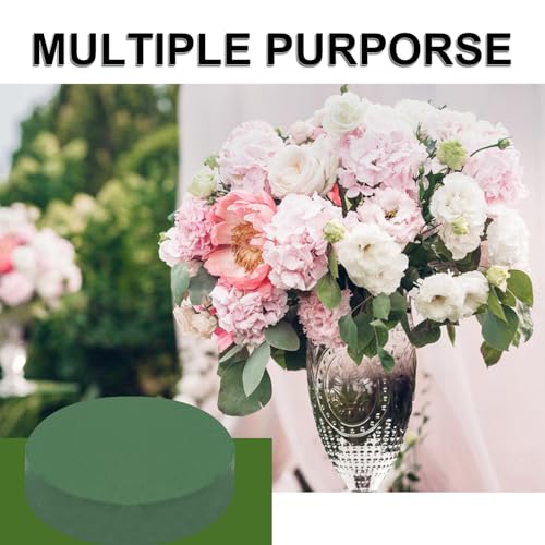 IHDYPPEW 10 PCS Superior Floral Foam Blocks, 6.5 Inch Large Dry Green Foam for Flower Arrangements Exquisite Flower Arrangements- Round Oasis Foam Blocks for Florists and Craft Lovers - size: 10 PCS 6.5 Inch