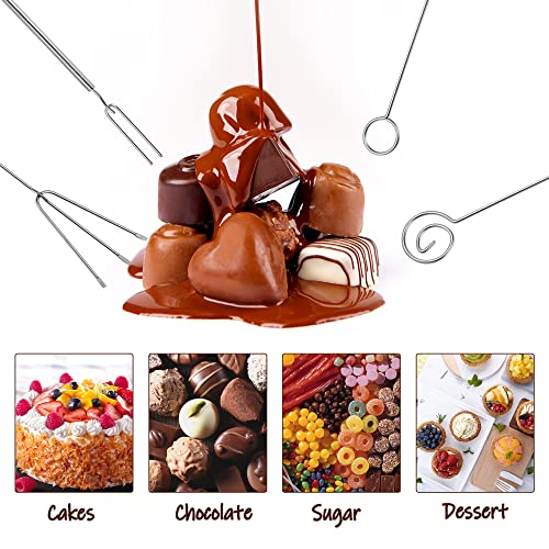 7Pcs Chocolate Dipping Tools, Candy Dipping Tools for Pastry Chef