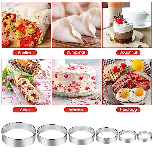 Dandat Rolling Pin Set with Adjustable Rings Baking Mat Cutters, Red - color: Red