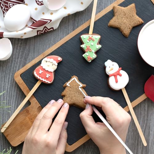 30 Pcs Food Brush, Cake Decorating Tools, Cake Paint Craft Paint Brushes, Fondant Tools, Cookie Decorating Kit, Baking Brush Diy Food Paint Pastry Brushes White Fondant Sugar