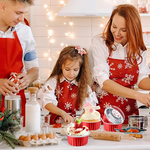 Red Mini Cake Pans with Lids, 5oz Round Mini Loaf Pan ZOXILEN 60Pack - color: Red 60pcs