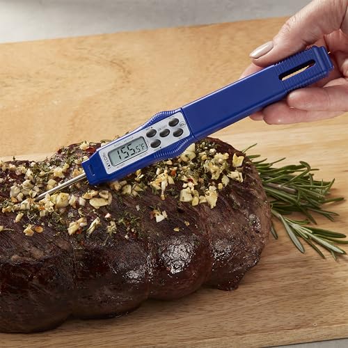 Taylor – Compact Instant-Read Pen Style Digital Kitchen Meat Thermometer - Waterproof Grey - Gray (Blue) - color: Blue