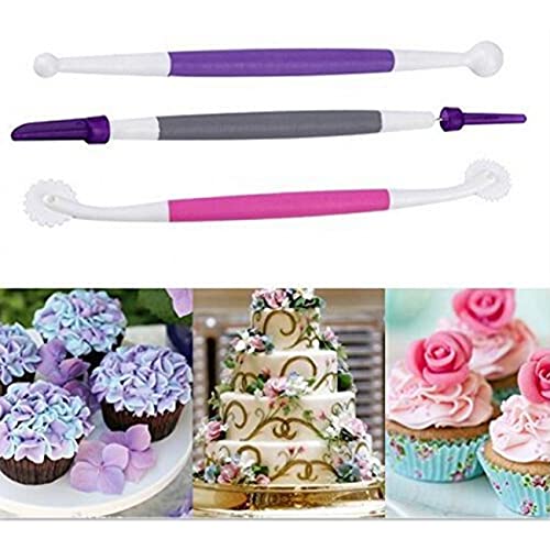 5 Pcs Cake Decorating Brushes, Fondant & Gum Paste Tool Set - color: 5PCS
