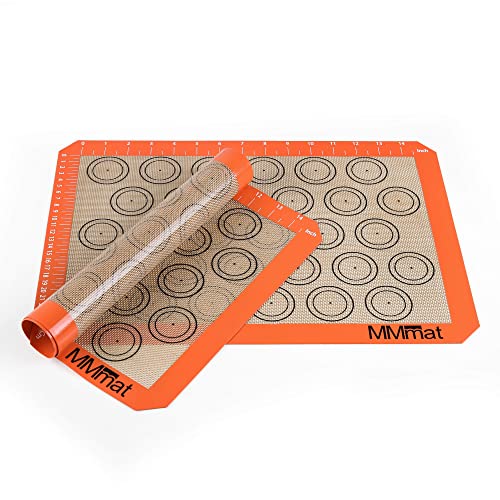 Best German Silicone Baking Mat, 2 Half Sheets Macaron Baking Mats - color: Macaron Baking Mat, size: Half Sheet (Set of 2)
