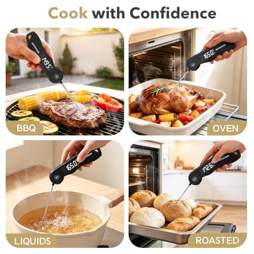 Meat Thermometer Digital 0.3s Instant Read Food Thermometer ±0.5℉ Accuracy