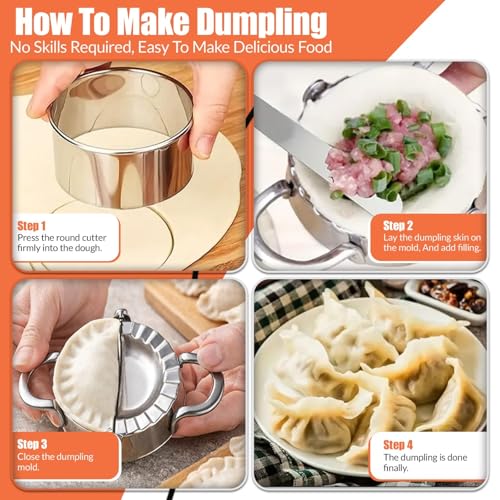 Ultimate Ravioli Maker Press & Dumpling Maker Kit - 8-Hole Ravioli Mold, Pasta Roller, Pastry Wheel & Pierogi Press - Stainless Steel Pasta Making Tools (Heart) - size: Heart