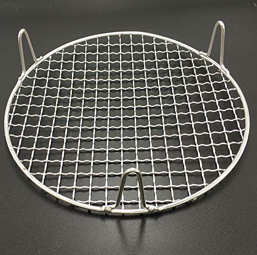 Canning Rack Wire Steaming Cooling and Baking Barbecue Rack with 2" Height Legs Dia 8.66" Stainless Steel Cross Wire for Air Fryer Instant Pot Pressure Cooker Canning Dutch Oven (220mm/8.66") - size: Dia 8.66"