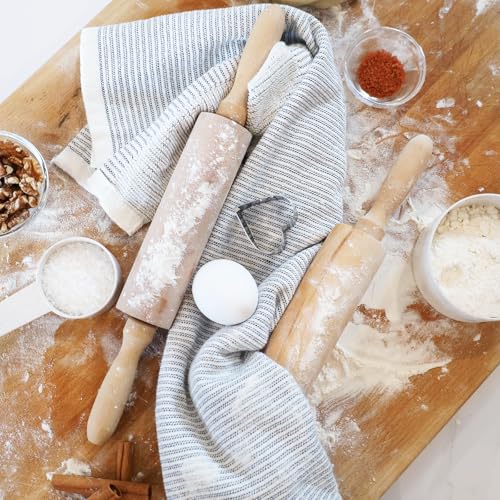 Beille Classic Bakers Solid Lotus Wood Rolling Pin for Pie Crust Pizza Dough Cookies Kitchen Essentials (2 Sizes) (15 Inch) - size: 15 Inch