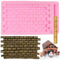 Castle Brick Wall Texture Fondant Molds Brick Wall Silicone Mold - color: Style G