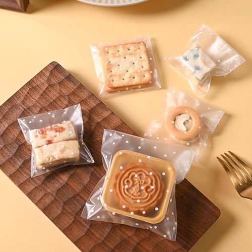 Morepack 4x4 Inch Cookie Bags Self Sealing Cellophane Bags 200 Pcs - size: 4x4 Inch (Pack of 200)