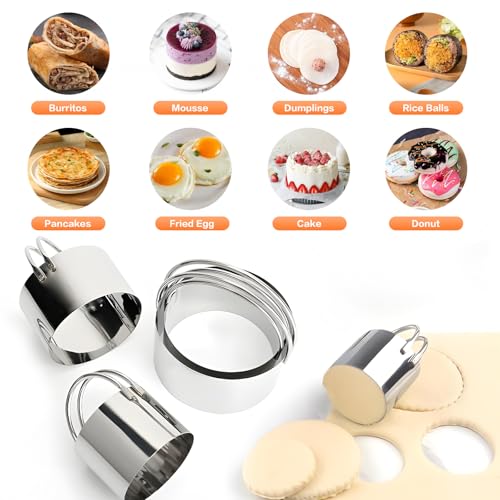 Pastry Cutter Biscuit Cutter Dough Cutters, Pastry Cutter Tool - color: 3 Pieces Black