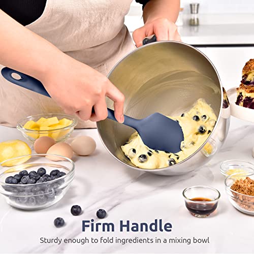 U-Taste 14in Extra Large Silicone Spatula, 600°F Heat Proof, Midnight Blue - color: Midnight Blue, size: 14 in (extra large spatula)