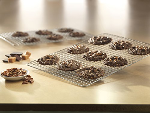 USA Pan Oven Safe Jelly Roll Cooling Rack, Nonstick Stainless Steel - size: Jelly Roll Cooling Rack