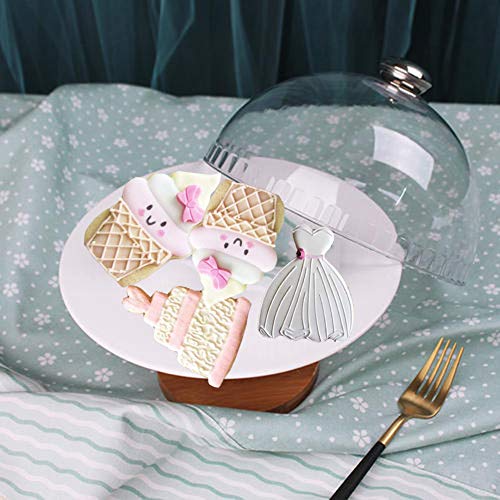 Tea Cookie Cutter Set 5 PCs Stainless Steel Small Size Teapot Teacup Kit