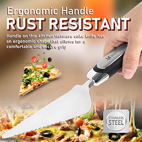 MSY BIGSUNNY Pie Server Cake Server Stainless Steel Pizza Server - size: 25cm Pie Server