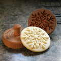 Large Wood Cookie Stamp, 3.1 inch (Snowflake 1 CS8-024) - color: Snowflake 1 CS8-024