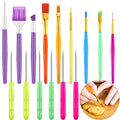 Boao 15 Pcs Cookie Decorating Tools, 6 Brushes 6 Needles 3 Scribers Cake