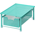 Simple Houseware Stackable Cabinet Basket Drawer Organizer, Turquoise - color: Turquoise, size: 1-Tier
