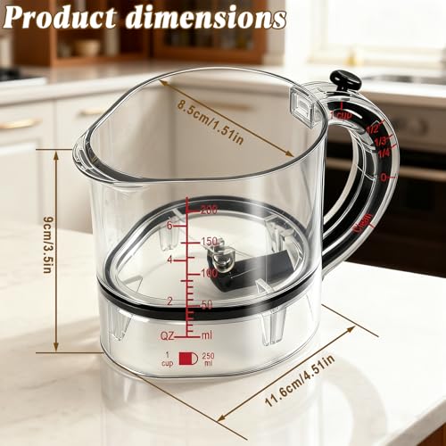 4-in-1 Adjustable Measuring Cup for Liquid & Dry