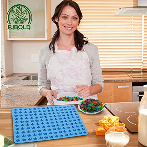 Marijuana Leaf Silicone Candy Mold - Half Sheet - size: Leaf