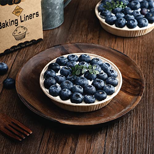 Bake Choice 50pcs Paper Mini Tart Pans, 4 Inch Mini Pie Tins, Disposable - style: Pack of 50
