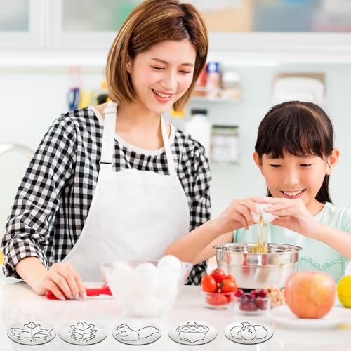 Nuenen 12 Pcs Thanksgiving Cookie Press Discs Set, Stainless Steel for Bake - style: Natural