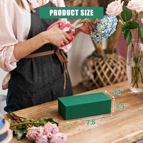 Joanolga 18 Packs Floral Foam Blocks, (7.8”L x 3.5”W x 2.4”H) Flower Foam - size: 18 Packs