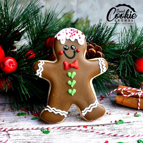 Gingerbread Man Cookie Cutter Set (Gingerbread Man 3 Piece), Premium Food-Grade Stainless Steel, Dishwasher Safe - color: Gingerbread Man, size: 3