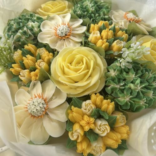 17 Pcs Stainless Steel Seamless Russian Flower Icing Tips Set - color: SILVER MRF0062