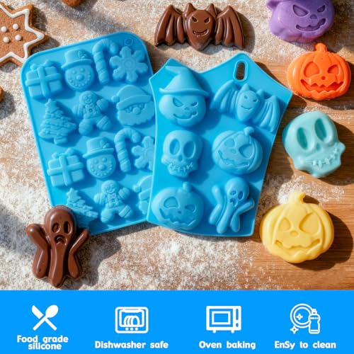 Cake Pop Kit Supplies with Halloween Christmas Cake Pop Mold Set