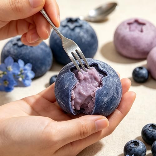 6-Cavity Blueberry Silicone Mold for Chocolate Desserts - color: White(6-Cavity blueberry)