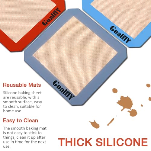 Silicone Baking Mat for 8 Inch Brownie Pan, 3 Pack - size: 3 Pack-Square-8 Inch