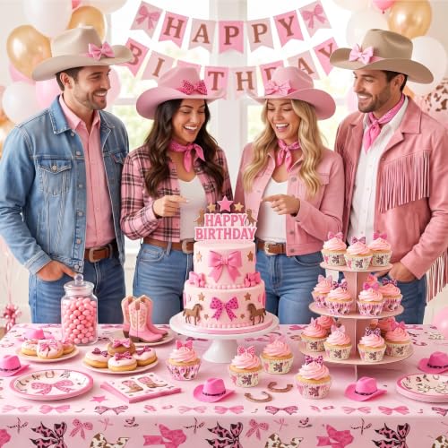 Cupcake Liners 200PCS Coquette Cowgirl Bow for Rodeo Birthday