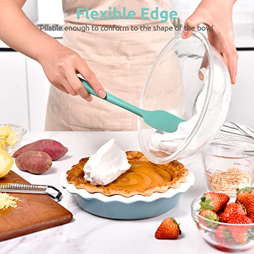 U-Taste Silicone Spoon Spatula, 600°F High Temp Spoonula, 11.38", Aqua Sky - color: Aqua Sky, size: 11.38 in (spoon spatula)