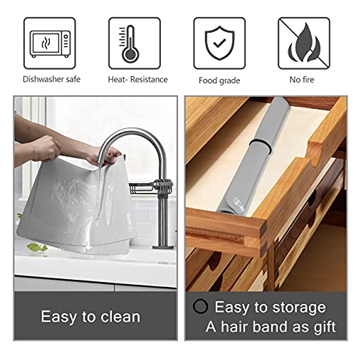 Sapid 2Pcs Thick Silicone Mat Crafts Large Silicon Sheet Resin Art Painting - color: Gray, size: 20"×27.9"