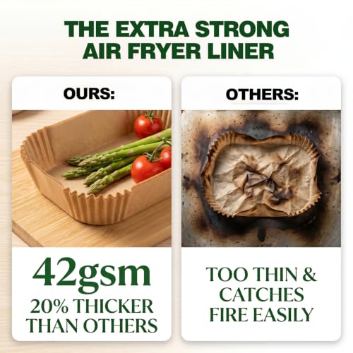 Air Fryer Liners for Ninja Dual Airfryer, Rectangle Air Fryer Liners - size: 8.3x5.3"Rectangle
