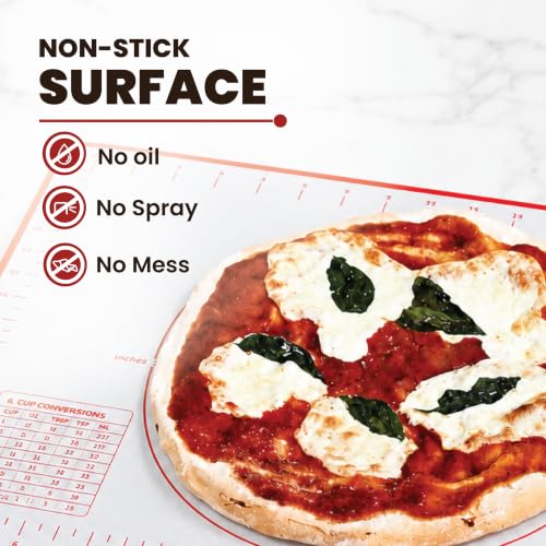 Silicone Baking Mats - Non-Stick Pastry Mat, 3/4 Sheet Size, Pack of 3 - size: 3/4 Size (Pack of 3)