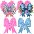 Mujiang Bow Silicone Mold Christmas Bow Fondant Molds Set of 3 - color: Style G