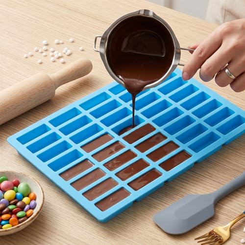40 Cavity Rectangle Silicone Candy Molds - color: Style A
